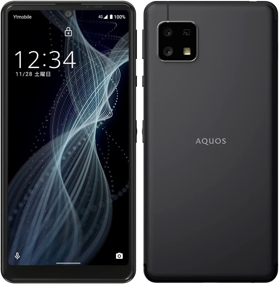 ＡＱＵＯＳ  sense4   BASIC  a003sh Sharp Aquos Sense4 Basic A003SH Black Android Phone Sim Free