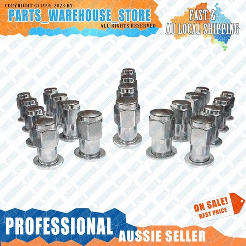 20x 7/16" Chrome Old Style Mag Wheel Nuts Washers For Holden HR HK HG HQ HZ WB - Picture 2 of 3