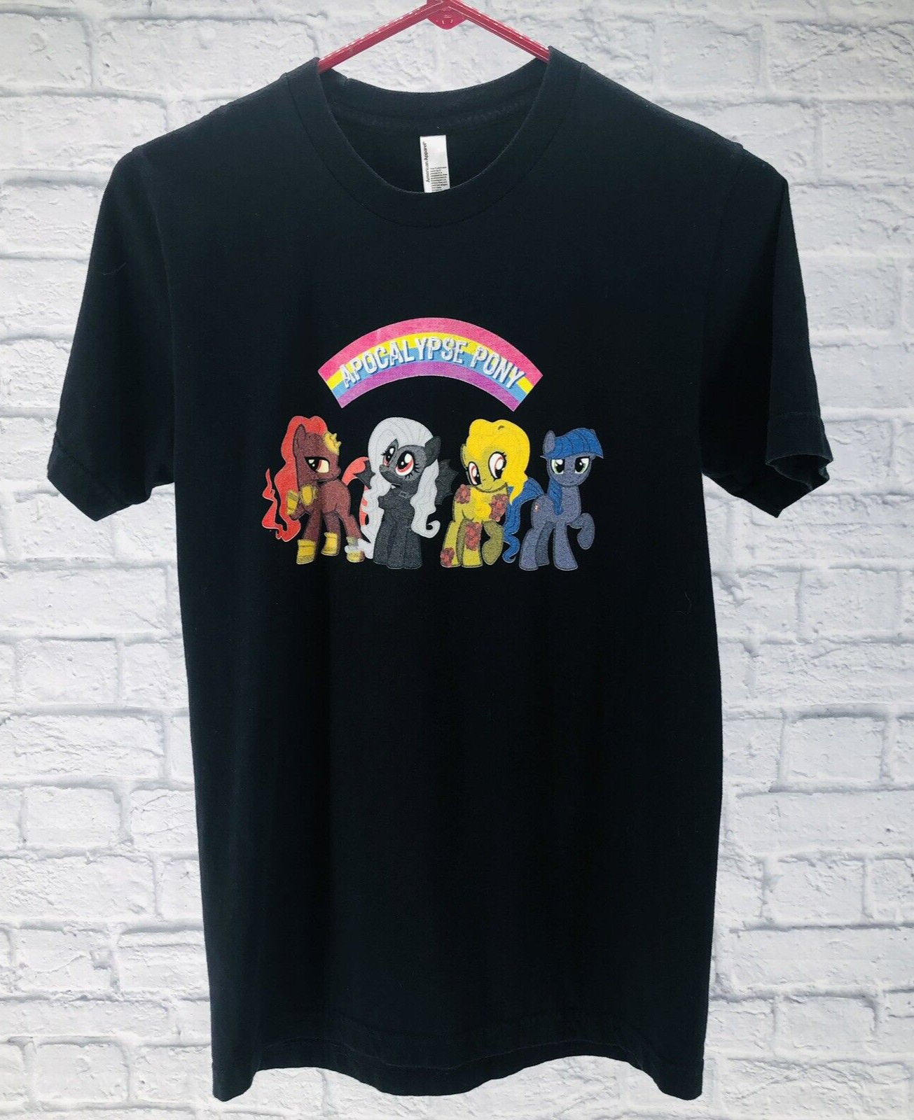 T shirt donna American Apparel MY Little Pony manica corta stampa grafica piccola