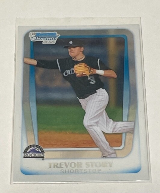 2011 Bowman Chrome Draft Trevor Story Prospect #BDPP84 SGC 10 Rockies