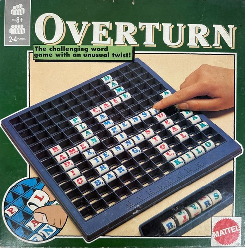 OVERTURN Word Game by Mattel Vintage 1987 - (8yrs+) ~ VGC - Picture 2 of 11