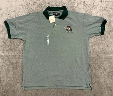 Vintage Warner Bros Tasmanian Devil Taz Golf Polo XL Green Looney Tunes Shirt 95