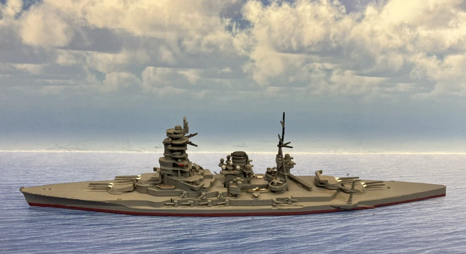 Konishi Kon-103 NAGATO 1/1200-1/1250 Acorazado Japón Segunda Guerra Mundial Waterline modelo metálico Foto 4 de 4