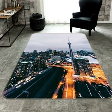3D Building Night NAO1262 Game Rug Mat Elegant Photo Carpet Mat Fay