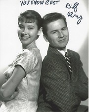 BILLY GRAY SIGNED AUTHENTIC 'FATHER KNOWS BEST' BUD 8x10 PHOTO 1 w/COA TV ACTOR