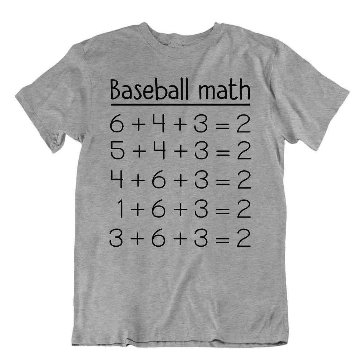 Baseball Math Double Play T-Shirt Baseball Math Double Play T-Shirt