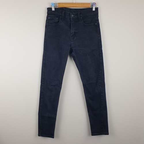 Levi's 512 Lo-Ball Jeans Men's W30" x L32" Black Slim Tapered Leg Zip Fly Denims