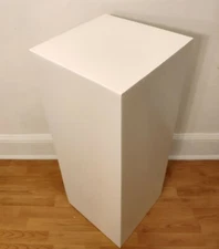30" x 14" x 14" White Display Pedestal Stand Riser Column Pillar - Wedding Party