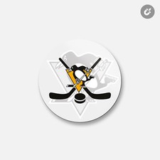 Pittsburgh Penguins NHL  4'' X 4'' Round Decorative Magnet