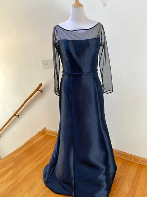 AMSALE Women Formal Long Dress Plus 16 NWT Navy Black See True Sleeves Lane A | eBay AMSALE Women Formal Long Dress Plus 16 NWT Navy Black See True Sleeves Lane A | eBay
