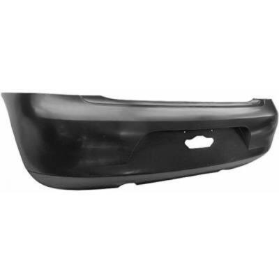 Stoßstange Stoßfänger hinten für VW Fox Bj 05-11 schwarz glatt neu