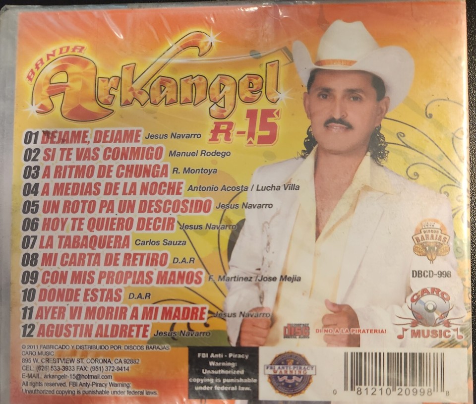 BANDA ARKANGEL R-15 - ECHELE MI CHUY! (2011 CD) | eBay