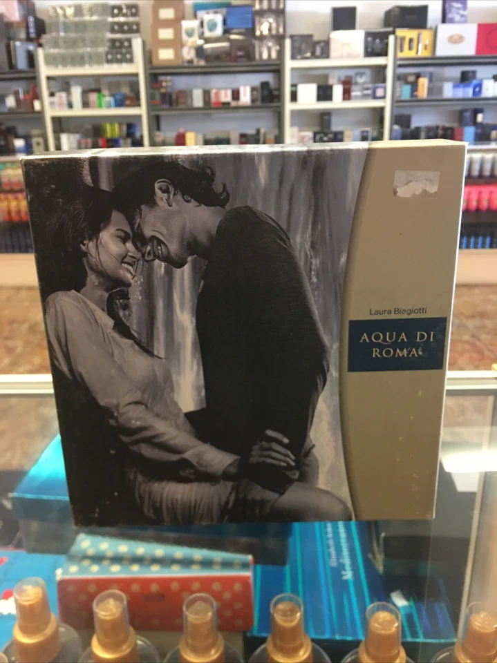 Laura Biagiotti Aqua di Roma 3,3 oz Eau De Toilette spray para MULHERES (novo na caixa) conjunto de presente - Imagem 2 de 3