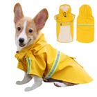 Imperméable pour chien avec poche à capuche Veste de pluie Slicker T4A9