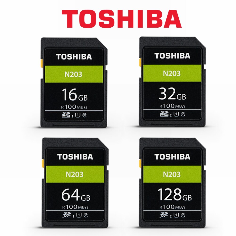 SD Card Toshiba 16GB 32G 64GB 128G N203 Class10 DSLR Video Camera
