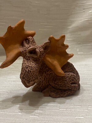 Moose Figurine Caricature Style Figurine Artist Signed DJ Don James 4 