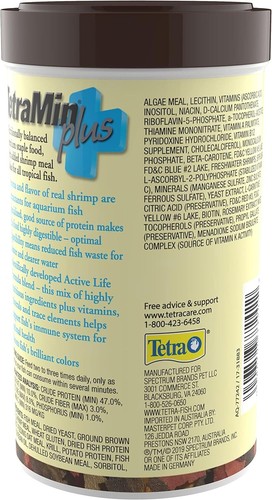Tetra TetraMin Plus Tropical Flakes 2.2 Ounces, Nutritionally Balanced Fish Food - Picture 2 of 6