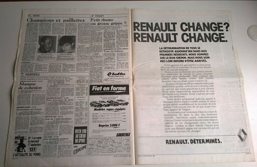 L'EQUIPE N°12.551 du 15/09/1986 - Marseille en 1 Paris en 2 /Leconte gagne Genèv - Picture 5 of 7