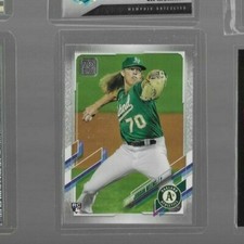 JORDAN WEEMS 2021 Topps Series 2 #570 ROOKIE PLATINUM SSP #d/70 $$$ A’s