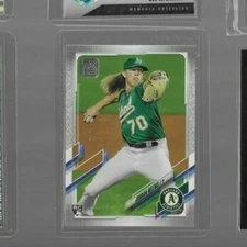JORDAN WEEMS 2021 Topps Series 2 #570 ROOKIE PLATINUM SSP #d/70 $$$ A’s