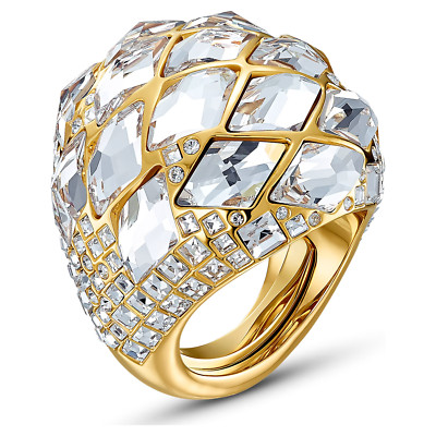 ■SWAROVSKI■ Tropical Crystal Gold Plated Ring Size 52 Size Swarovski Tropical ring White, Gold-tone plated Size 50-52