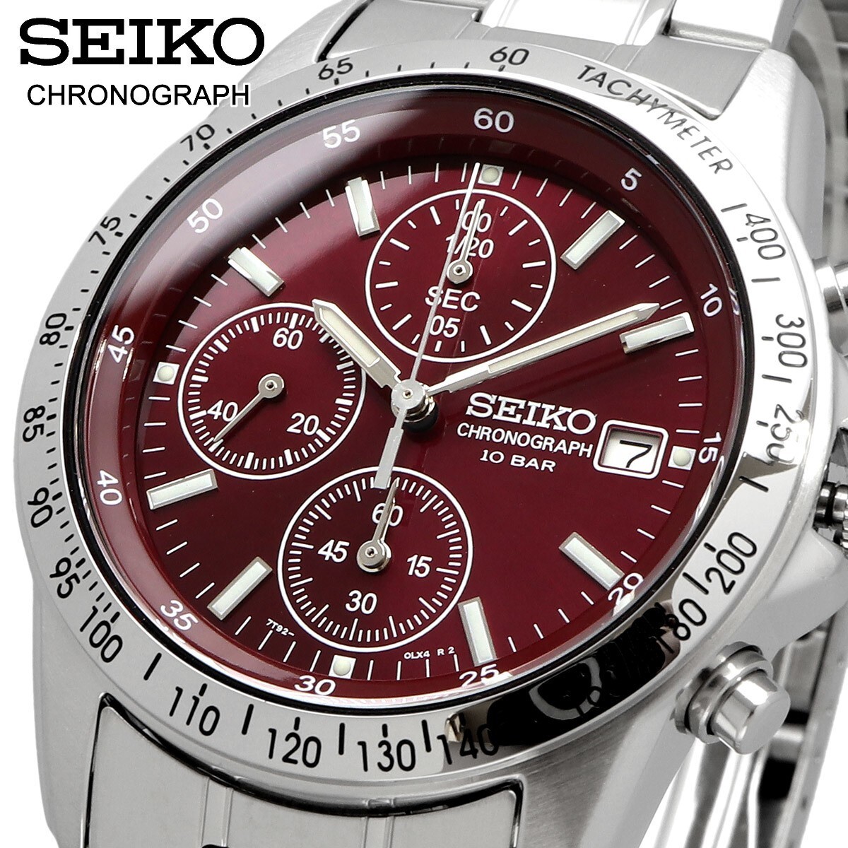 e*h様 SEIKO セイコー 腕時計 SBTQ045 メンズ SPIRIT ス SEIKO SPIRIT SBTQ045 Chronograph Men's Watch Red Limited Model