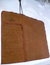 Vintage Goodman & Son Memphis Silver Cloth Tarnish Proof 6 Slot Roll Tie Pouch