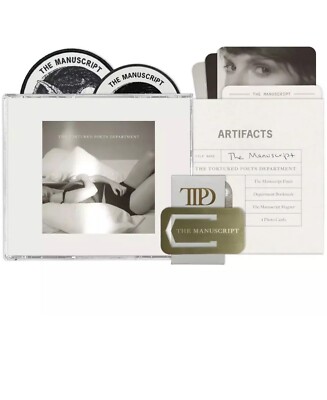  Taylor Swift Tortured Poets Collectors Deluxe CD + Bonus Track The Manuscript  