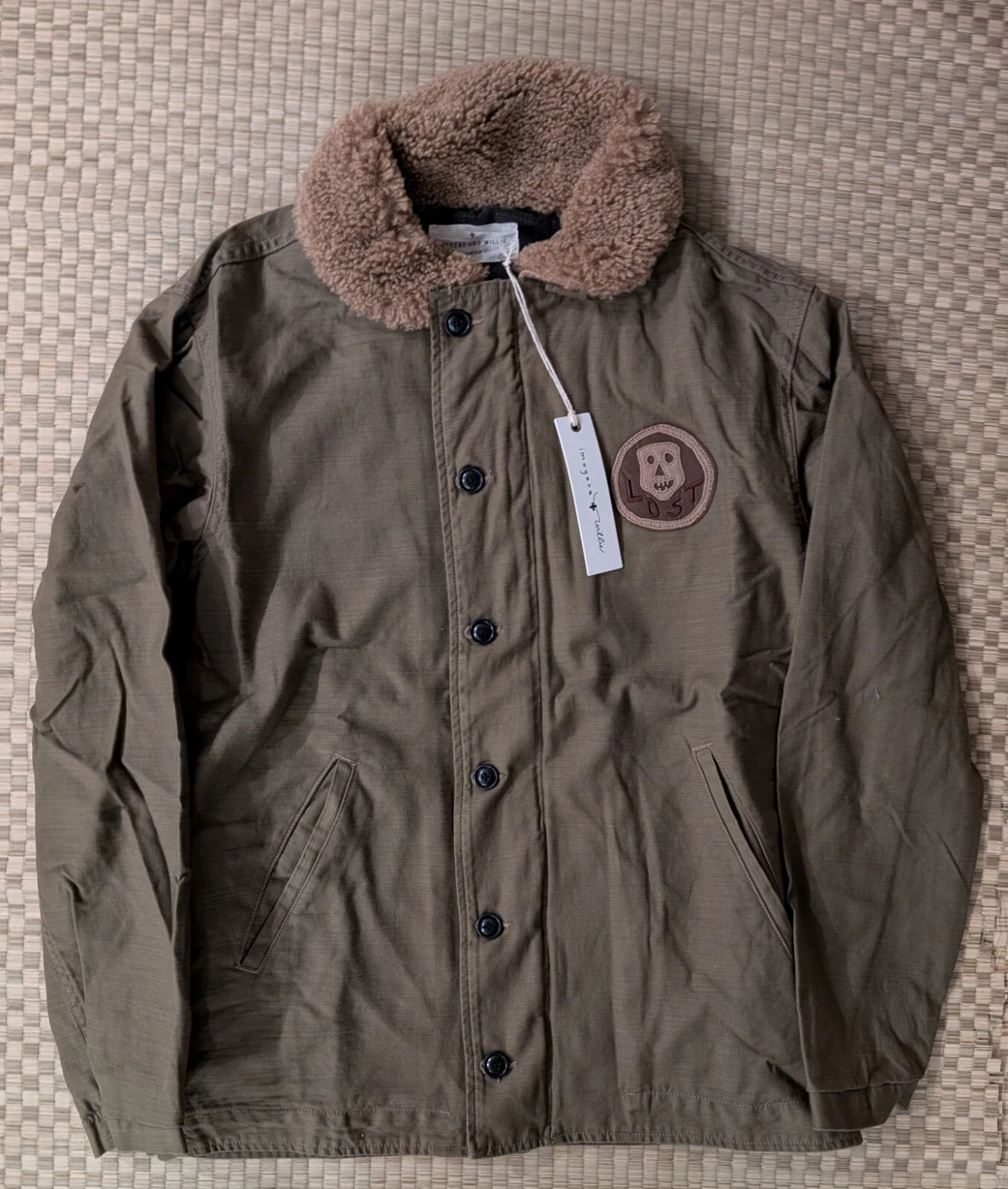 NWT Imogene + Willie Stitched "Lost" Deck Jacket Mens Size Medium Made in USA image 1