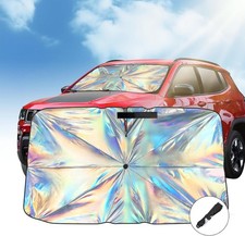Windshield Sun Shade Umbrella, Foldable Car Sunshade with UV L 59.1x32.3inch 
