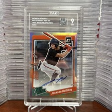 2023 Donruss Optic Jackson Holliday #RPS-JH Rated Prospect Auto Holo - TAG 9!!
