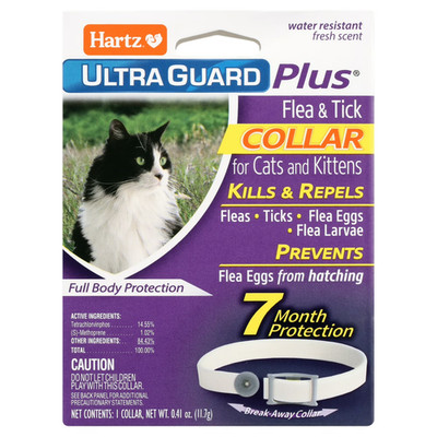 Hartz UltraGuard Plus Flea & Tick Collar for Cats & Kittens 7 Month Protection