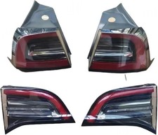 4x Led Tail Light Assembly Inner Outer Lh Rh For 2017-2021 Tesla Model 3 Y 3pin 4x Led Tail Light Assembly Inner Outer Lh Rh For 2017-2021 Tesla Model 3 Y 3pin