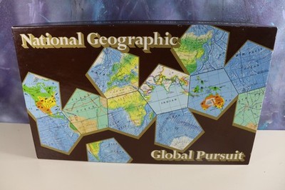 Vintage,National Geographic Society Global Pursuit Board Game, 1987, Complete