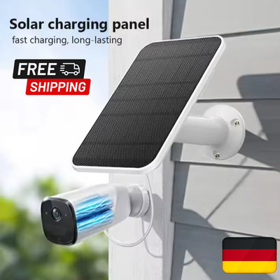 Solarpanel für CCTV-Überwachungskamera Typ-C Anschluss Ladegerät Outdoor 10W5V