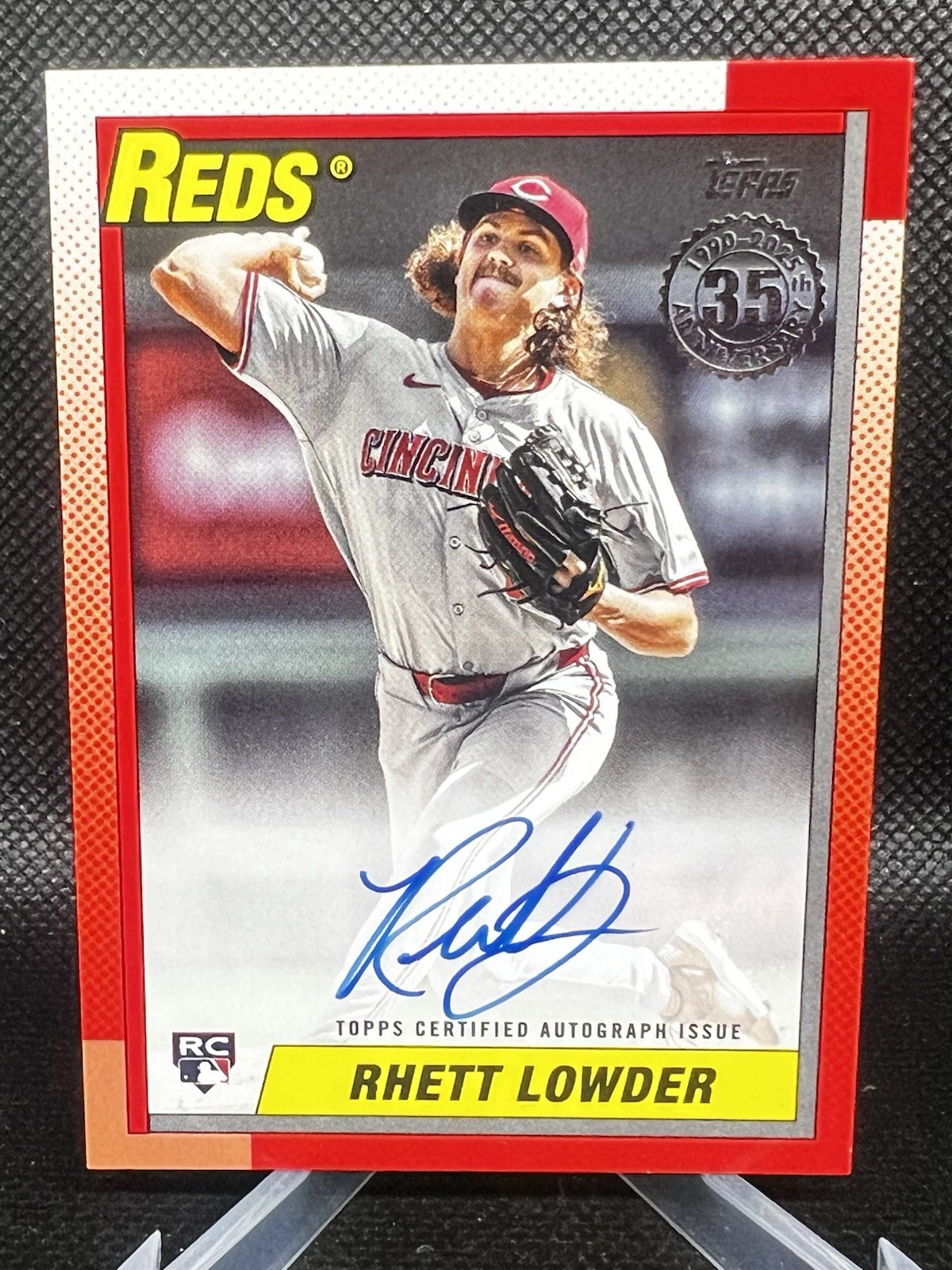 2025 Topps Series 2 - 1990 Topps Baseball Autographs Rhett Lowder #90B2-RL (AU,