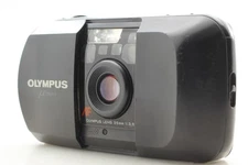 [Near MINT] Olympus mju Black 35mm Point & Shoot Film Camera From JAPAN