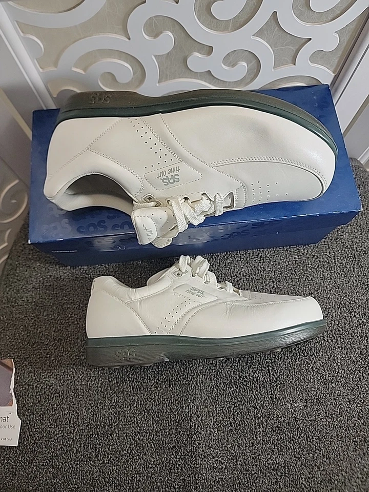 Zapatillas de cuero SAS Time Out blancas Foto 2 de 4