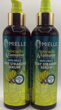 2PK Mielle Avocado Tamanu Anti-Frizz Stay Straight Hair Serum 6 FL OZ EA READ