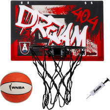 WNBA Team over the Door Basketball Hoops - Kids Indoor Mini Basketball Hoop + Ba