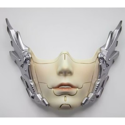 Cosplay Mask Silver Wings Cyberpunk Mask Adult Unisex Adjustable Party Props