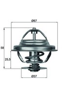 KÜHlmittel Thermostat FÜR BMW 5 (E12), BMW 3 (E30) - Mahle TX 21 80D