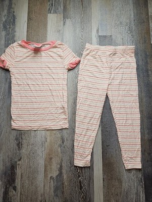 Tres Beau Et Belle 3T Striped Pink Bamboo Pajamas Set Sleepwear PJs