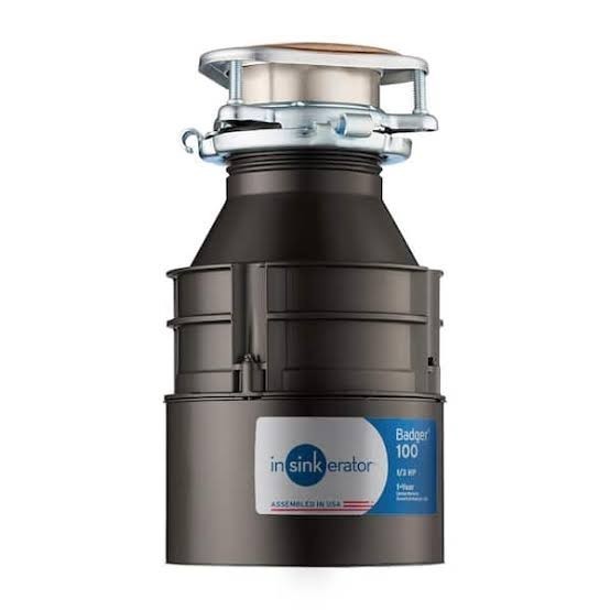 NEW INSINKERATOR Badger 100, 1/3 HP Continuous Feed Kitchen Garbage Disposal