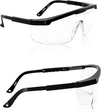 2 Pack ANSI Z87 Safety Glasses, Anti-Fog, Scratch-Resistant, Adjustable...