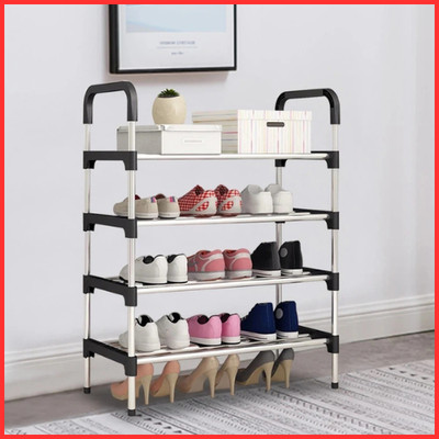Moderner nordischer 4-lagiger Schuhregalschrank, 60×30×80cm