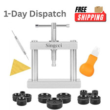 Watch Press Tool Set Back Case Closer with 12 Dies Repair Kit