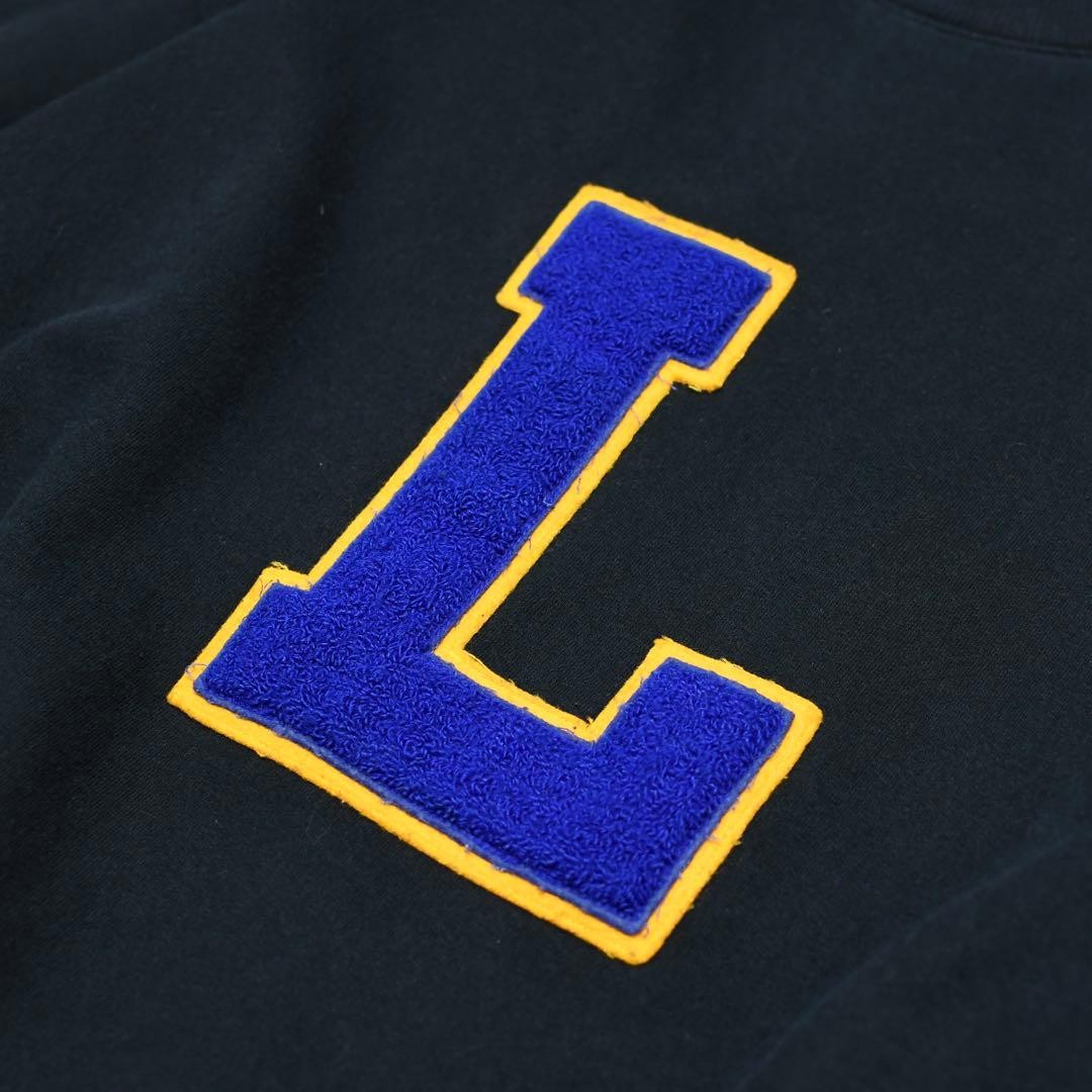 Vintage Remake Lettered Patch Sweat Trainer Black - image 3