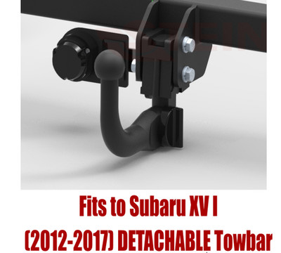 DETACHABLE Tow Bar For SUBARU XV  I (2012-2017) & 7 Pin Bypass Relay Kit - S398