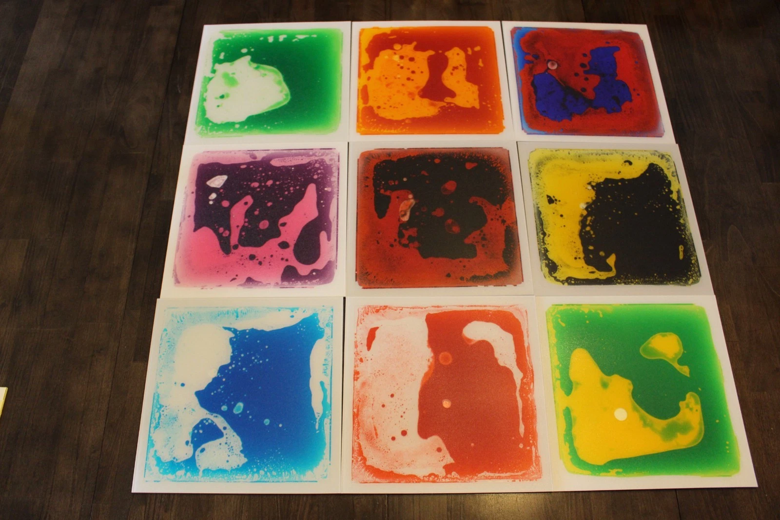 9-Pack Sensory Room Tile, Liquid Encased Floor Playmat, Sensory Play, Playroom